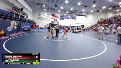 127 lbs Cons. Round 3 - Frankie Maynard, Sage Valley Jr High vs Liam Wakkinen, Carey Jr High