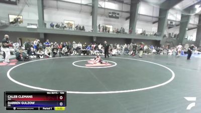 106 lbs Cons. Round 4 - Caleb Clemans, WA vs Darren Gulzow, OR