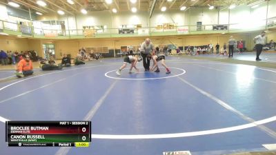 70-75 lbs Cons. Round 3 - BrocLee Butman, EIERMAN ELITE vs Canon Russell, WENTZVILLE (WWF)