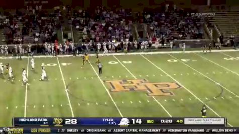 Replay: Tyler vs Highland Park | Oct 22 @ 7 PM