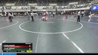 160 lbs Semifinal - Tyson Imhoff, Sarbacker Wrestling Academy vs Tyler Sunday, Crass Trained