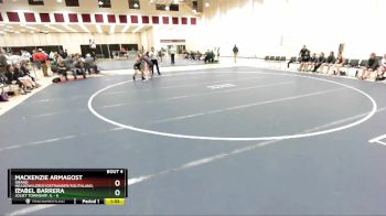 126 lbs Quarterfinals (8 Team) - Mackenzie Armagost, Grand Meadow/Leroy/Ostrander/Southland, MN vs Izabel Barrera, Joliet Township, IL