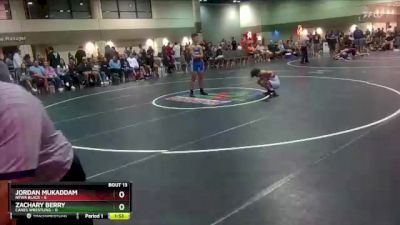 113 lbs Round 5 (6 Team) - Jordan Mukaddam, NFWA Black vs Zachary Berry, Canes Wrestling