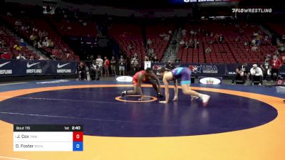 92 kg Quarters - J'den Cox, Titan Mercury Wrestling Club vs Drew Foster, Panther Wrestling Club RTC