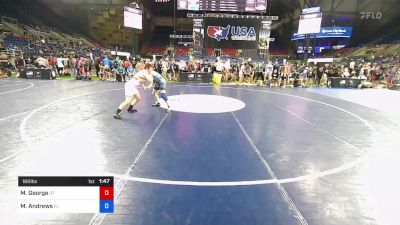 160 lbs Rnd Of 64 - Micah George, Utah vs Macullach Andrews, Florida