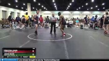 145 lbs Round 3 (8 Team) - Preston Lewis, Dark Knights WC vs Aidan Buck, East Coast Xtreme