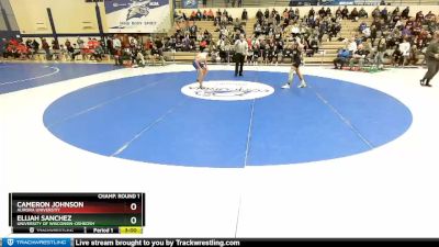 141 lbs Champ. Round 1 - Cameron Johnson, Aurora Universtiy vs Elijah Sanchez, University Of Wisconsin-Oshkosh