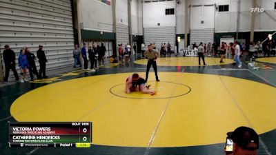 115-121 lbs 1st Place Match - Victoria Powers, Nebraska Wrestling Academy vs Catherine Hendricks, Torrington Wrestling Club