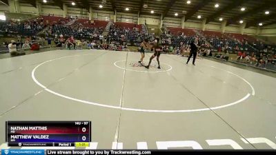 97 lbs Semifinal - Nathan Matthis, MD vs Matthew Valdez, NM