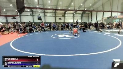 150 lbs Cons. Round 5 - Titus Rodela, OR vs Eli Chmielewski, WA