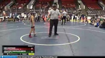 65 lbs Round 3 (4 Team) - Gio Santiago, Midwest Xtreme Wrestling vs Grayson VanValkenberg, Rhino Elite