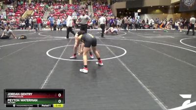 90 lbs Champ. Round 2 - Peyton Waterman, Victory vs Jordan Gentry, Lawrence Elite