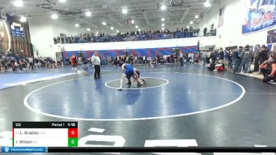 126 lbs Cons. Round 2 - Logan Bradley, Coeur D Alene vs Isaiah Wilson, West Valley