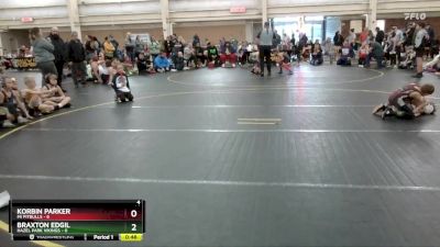 46 lbs Round 3 (6 Team) - Korbin Parker, MI Pitbulls vs Braxton Edgil, Hazel Park Vikings