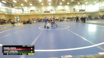 105-110 lbs Cons. Round 1 - Daniel Garcia, Contenders Wrestling Academy vs Wyatt Sweeten, Willard Youth Wrestling