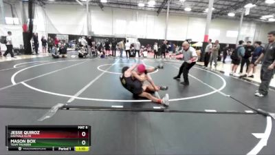 120 lbs Cons. Semi - Mason Box, Team Thunder vs Jesse Quiroz, Eastvale Elite