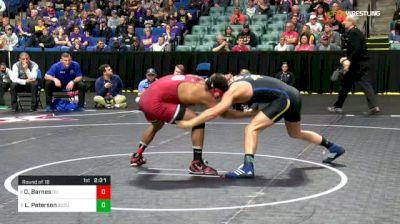 165 lbs Round of 16 - Dawaylon Barnes, Oklahoma vs Logan Peterson, South Dakota State