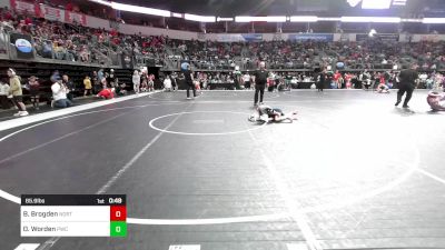 65.9 lbs Quarterfinal - Brynn Brogden, North Desoto Wrestling Academy vs Olivia Worden, Paola Wrestling Club