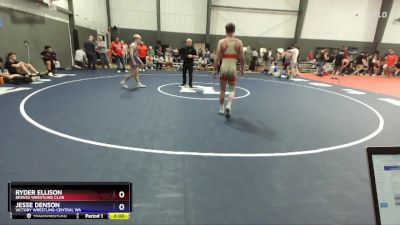 132 lbs Cons. Semi - Ryder Ellison, Braves Wrestling Club vs Jesse Denson, Victory Wrestling-Central WA