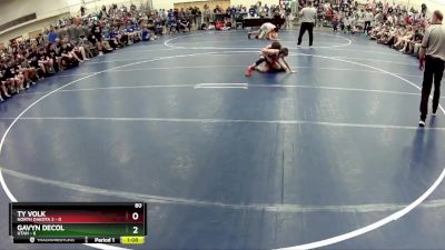 80 lbs Round 4 (6 Team) - Gavyn DeCol, Utah vs Ty Volk, North Dakota 2