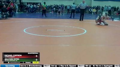 3 - 138 lbs Quarterfinal - Michael Coffron, Warren County vs Brayden Estes, Wilson Memorial HS