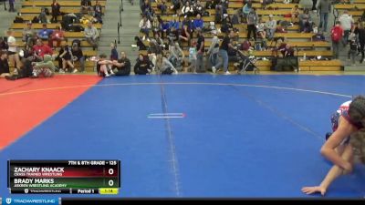 125 lbs Cons. Round 3 - Zachary Knaack, Crass Trained Wrestling vs Brady Marks, Askren Wrestling Academy