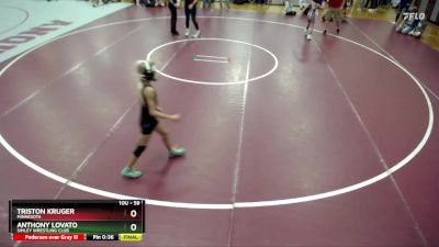 59 lbs 5th Place Match - Triston Kruger, Minnesota vs Anthony Lovato, Simley Wrestling Club