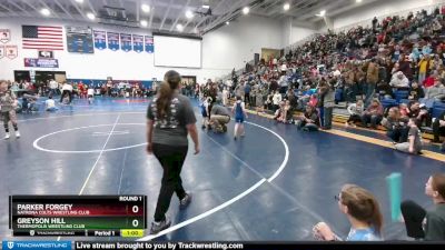 46-47 lbs Round 1 - Parker Forgey, Natrona Colts Wrestling Club vs Greyson Hill, Thermopolis Wrestling Club