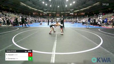 61 lbs Consi Of 16 #2 - Hunter Howell, Norman Grappling Club vs Jack Cisneros, Skiatook Youth Wrestling 2022-23