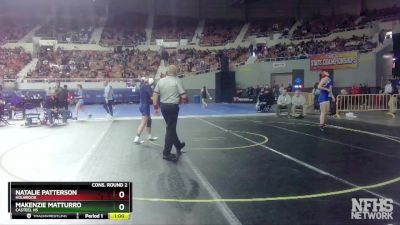 138 lbs Cons. Round 2 - Makenzie Matturro, Casteel HS vs Natalie Patterson, Holbrook