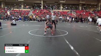 70 lbs Quarterfinal - Kashten Barrett, El Dorado Wrestling Club vs Grant McDaniel, Brawlers