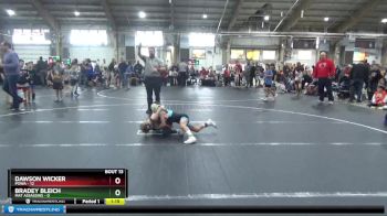 56 lbs Round 5 (6 Team) - Dawson Wicker, POWA vs Bradey Bleich, Mat Assassins