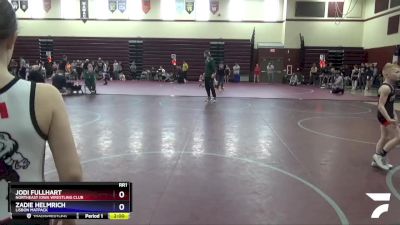 12UG-1 lbs Rr1 - Jodi Fullhart, Northeast Iowa Wrestling Club vs Zadie Helmrich, Lisbon Matpack