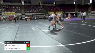 285 lbs Round Of 32 - Aden Halsey, Virginia Tech WC vs Kevin Machado, Dubuque WC