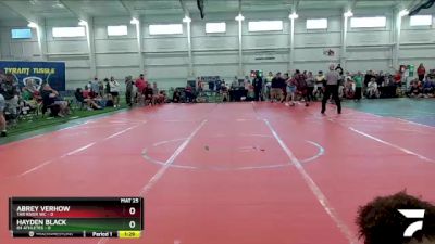 98 lbs Round 2 (8 Team) - Hayden Black, 84 Athletes vs Abrey Verhow, Tar River WC