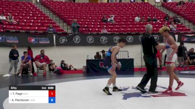 62 kg Cons 16 #2 - Thunder Page, South Central Punisher Wrestling vs Alexander Penzkover, LaCrosse Area Wrestlers