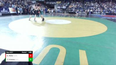 4A 285 lbs Quarterfinal - Zayne Kuewa, Skyline vs Kayden Miller, Union