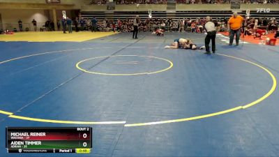 115 lbs Quarterfinals (8 Team) - Michael Reiner, Waconia vs Aiden Timmer, Adrian