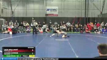 80 lbs Semis & 1st Wrestleback (8 Team) - Hayden Schwab, Iowa Black vs Jack Wallukait, Iowa Gold