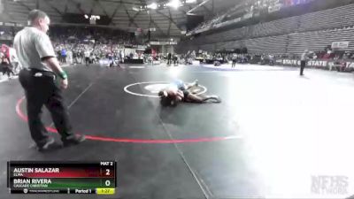 1A 195 lbs Quarterfinal - Austin Salazar, Elma vs Brian Rivera, Cascade Christian