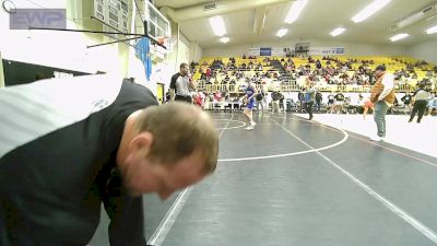 106-A lbs Quarterfinal - Cash Cloke, Coweta JH vs Trace Messick, Vinita