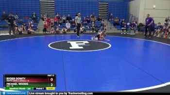 59 lbs Round 2 (4 Team) - Ryder Dowty, Indian Creek A (small) vs Michael Woods, Leo