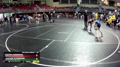 80 lbs Quarterfinal - Easton Anderson, Nebraska Wrestling Academy vs Jackson Schroeder, Big Red Wrestling Club