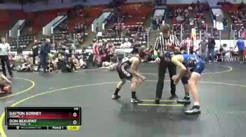 119 lbs Finals (8 Team) - Don Beaufait, Dundee Blue vs Dayton Gorney, Hudson