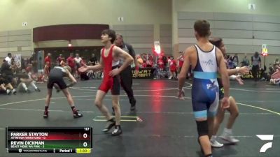 117 lbs Semis & 1st Wrestleback (8 Team) - Revin Dickman, Beast Mode WA Pink vs Parker Stayton, Attrition Wrestling