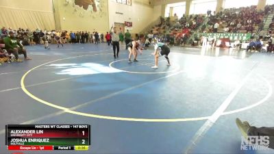 147 Boys Cons. Round 3 - Alexander Lin, University City vs Joshua Enriquez, Holtville