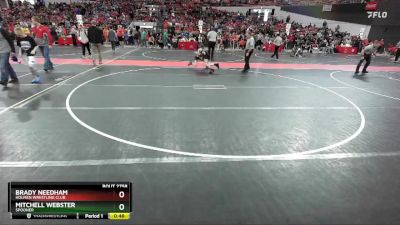 88 lbs Cons. Round 4 - Mitchell Webster, Spooner vs Brady Needham, Holmen Wrestling Club