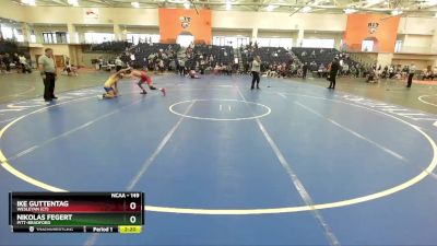 149 lbs Quarterfinal - Ike Guttentag, Wesleyan (CT) vs Nikolas Fegert, Pitt-Bradford