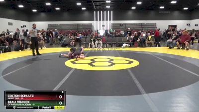 95 lbs Round 2 (8 Team) - Colton Schultz, Short Time vs Beau Fennick, CP Wrestling Academy