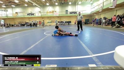 95-100 lbs Round 5 - Waylon Lauf, South Callaway Kids Wrestling vs Ej Turner Jr, Hurricane Wrestling Academy